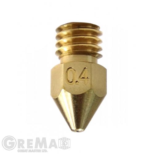 Spare parts Nozzle Zortrax M200 M300 for hotend V2, 0.4 - 0.6 mm